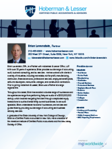 Brian Levenstein Bio